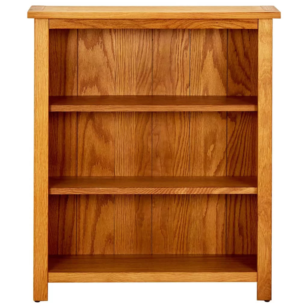 3-Tier Solid Oak Wood Bookcase S437