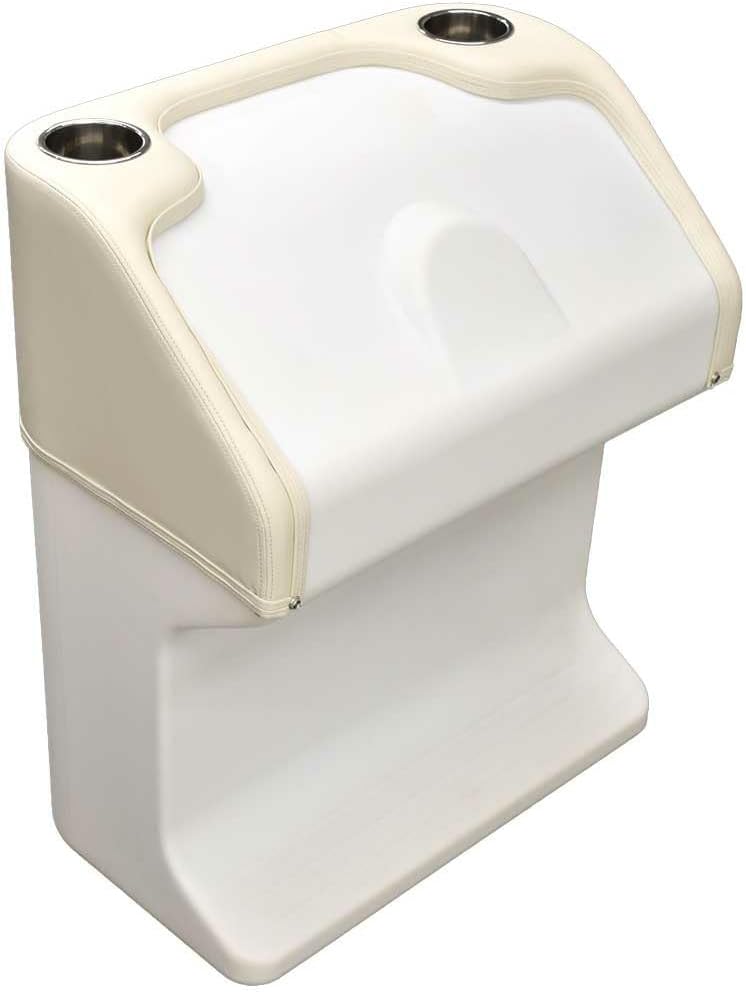 White Beige Pontoon Boat Steering Console X6685