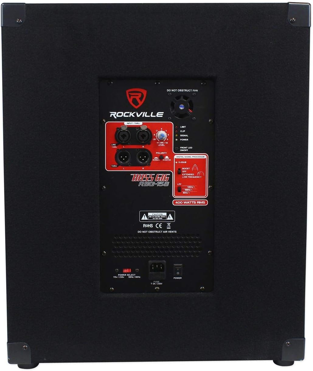 8 Powered PA Speakers and 15 Subwoofer W275