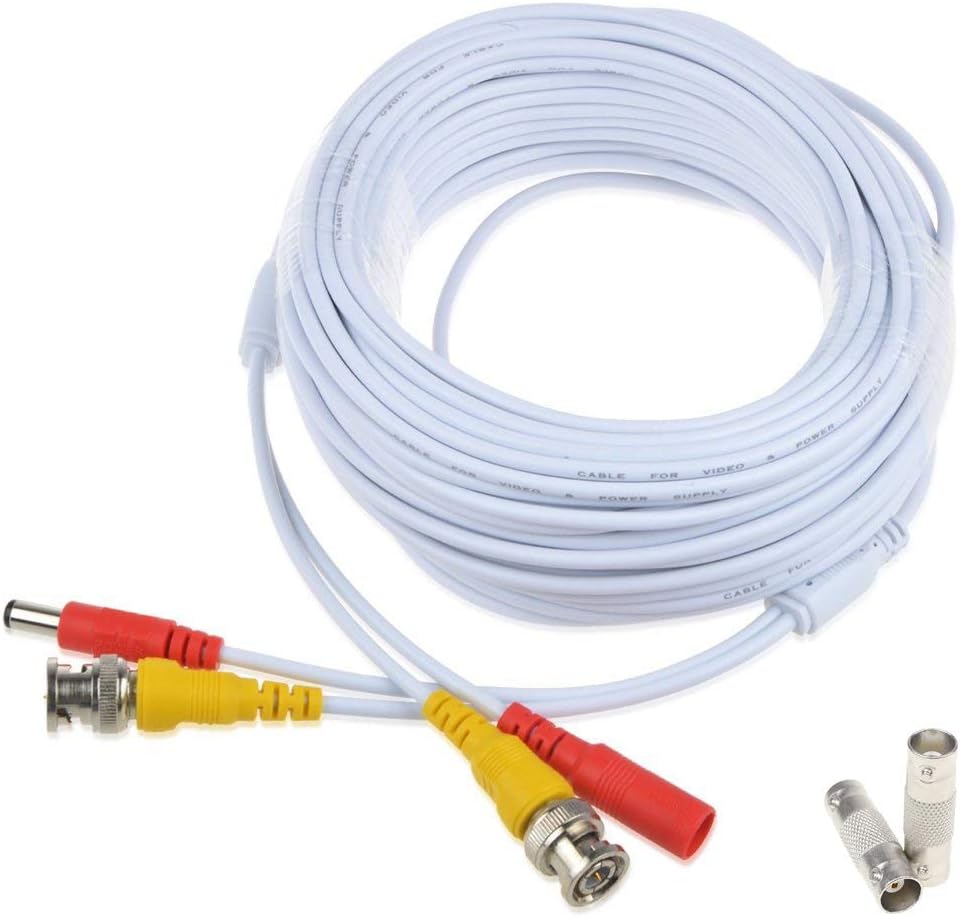 150 Feet Siamese BNC Video and Power Cable with Two Female Connectors N3069