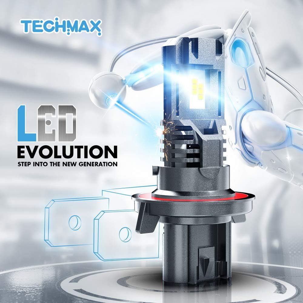H13 LED Bulbs 6500K Xenon White 9008 Conversion Kit Halogen Replacement Pack of 2 H574