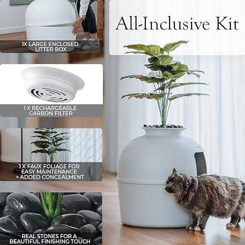 Hidden Litter Box Enclosure with Carbon Filter F702