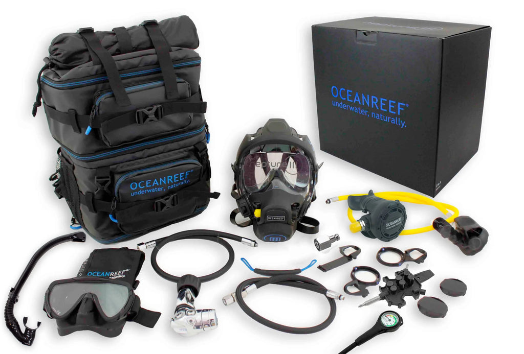 Neptune III Package (black, Medium-Large, DIN 1st Stage) X3237