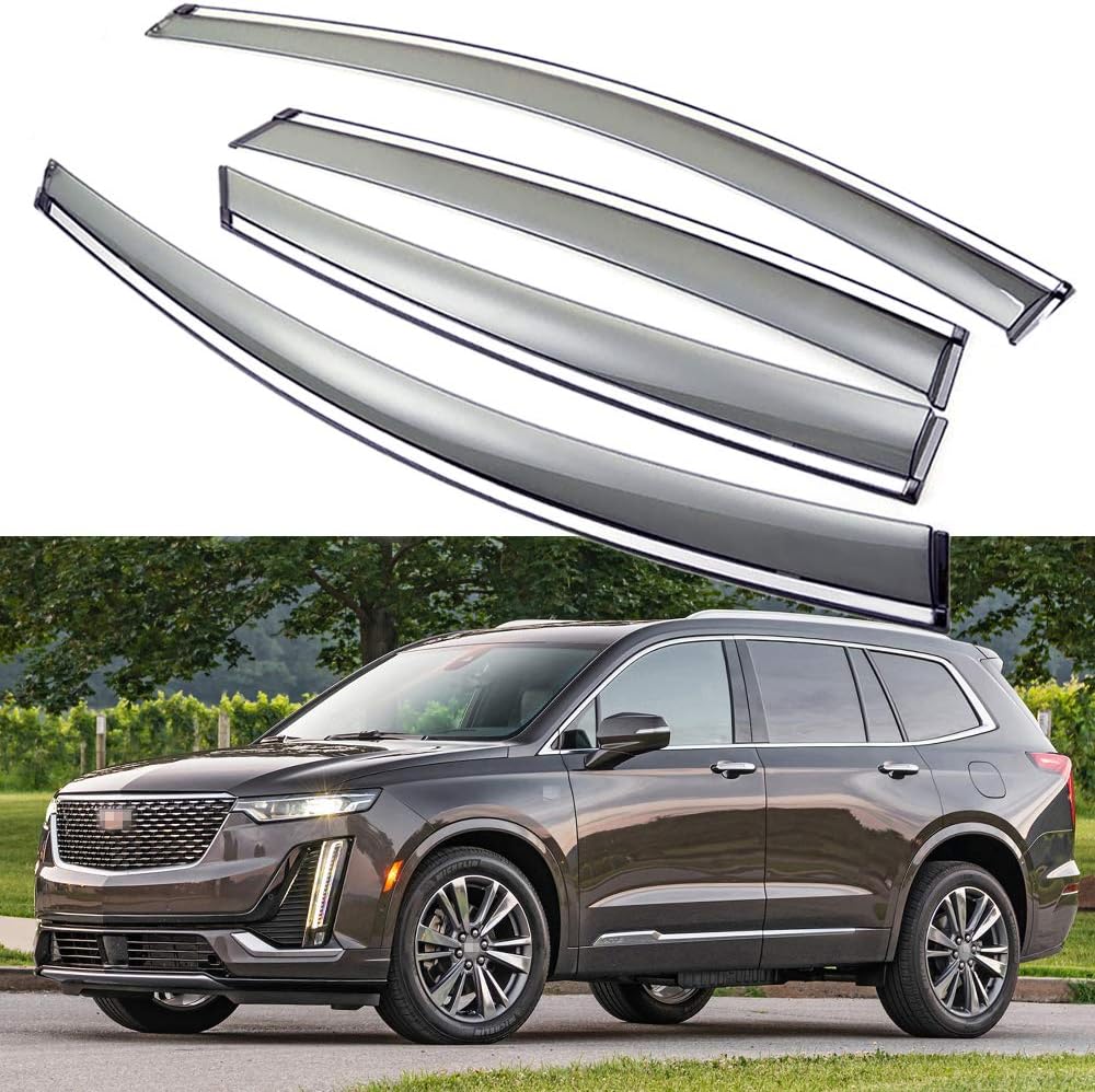 Car Window Visor Vent Shade Deflector Sun Rain Guards M9761