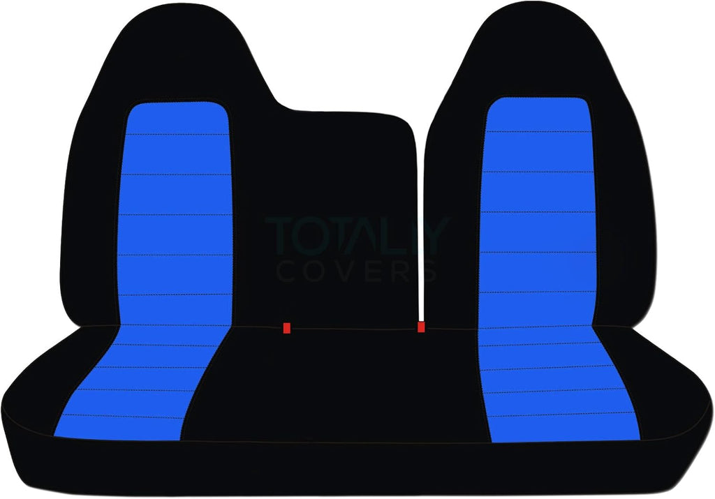 Black & Yellow Two-Tone Truck Seat Covers Q777314