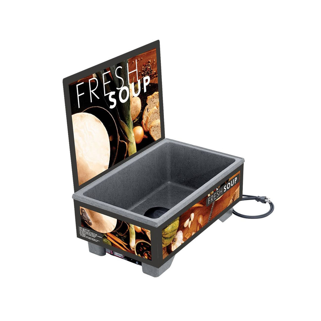 Cayenne Full-Size Soup Merchandiser with Menu Board M1457