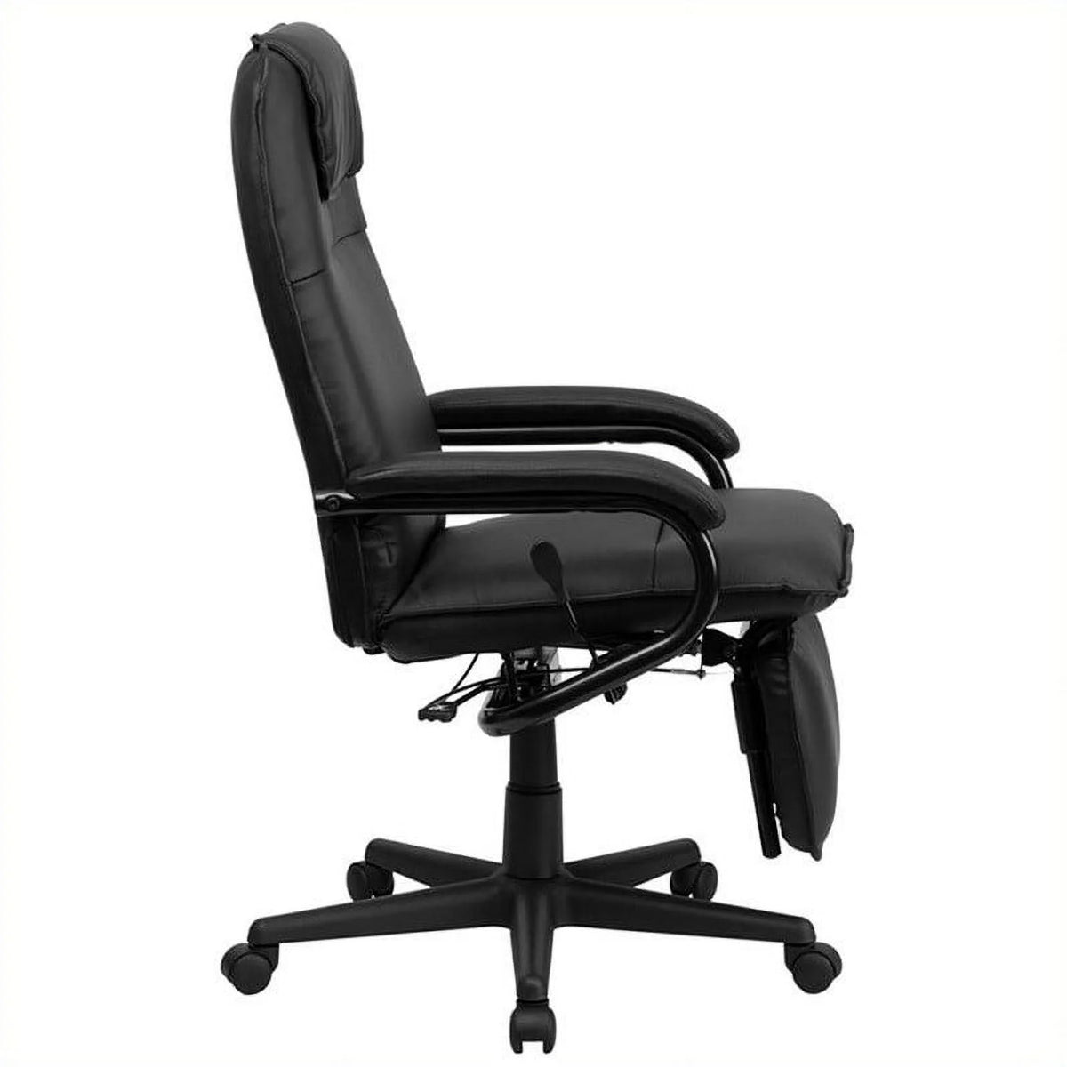 Black Leather Reclining Office Chair Q3295