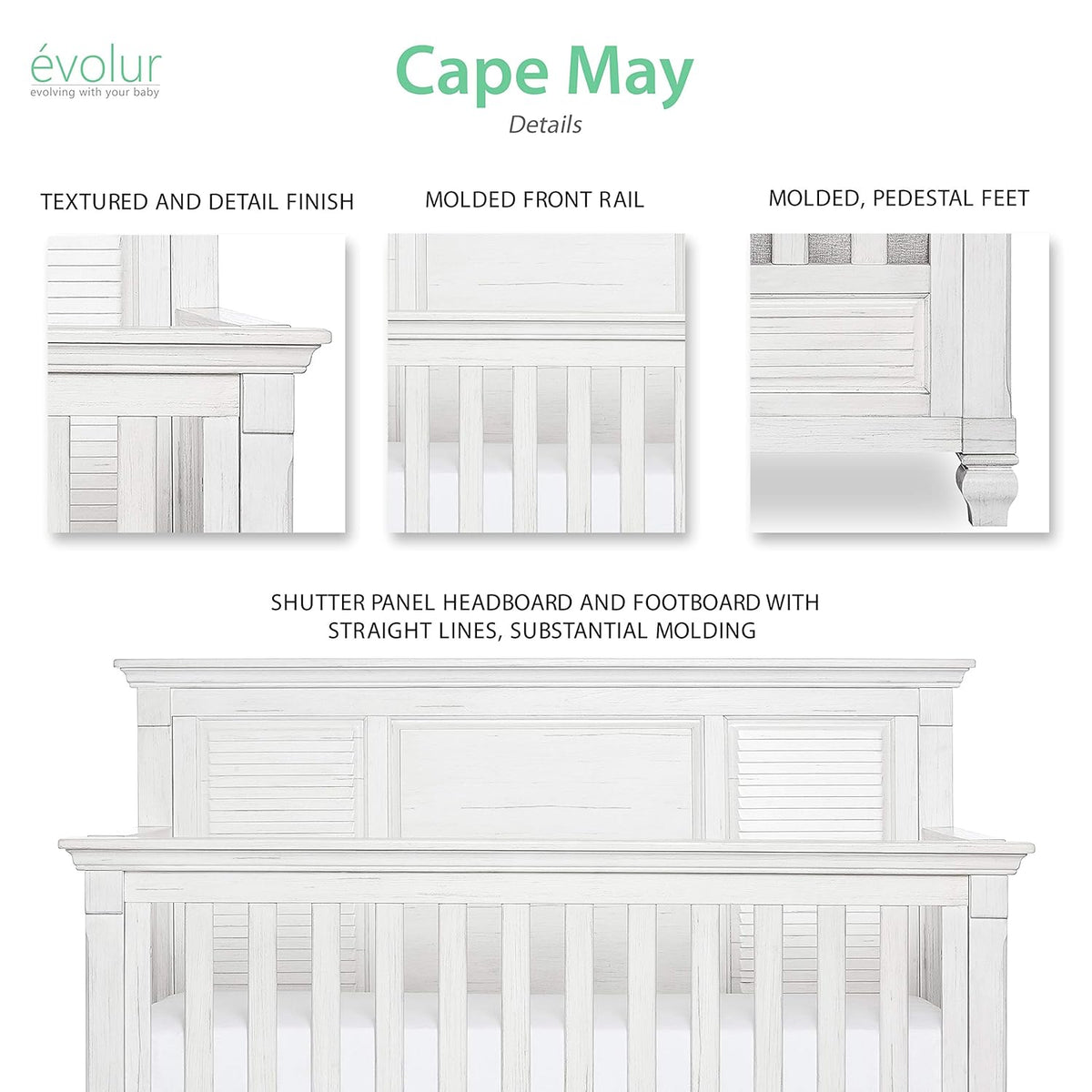 5 in 1 Convertible Crib C5765