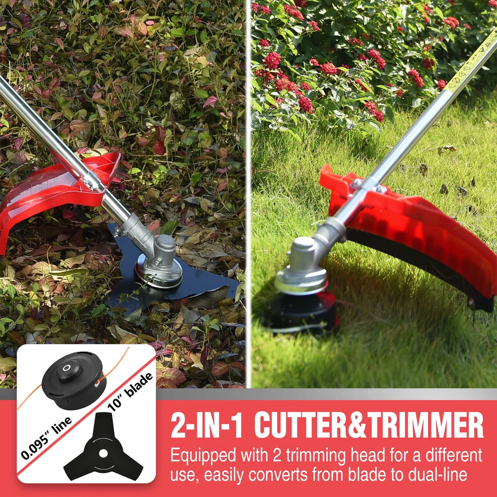 4-Cycle 31cc 15lb Straight Shaft Gas String Trimmer F8643