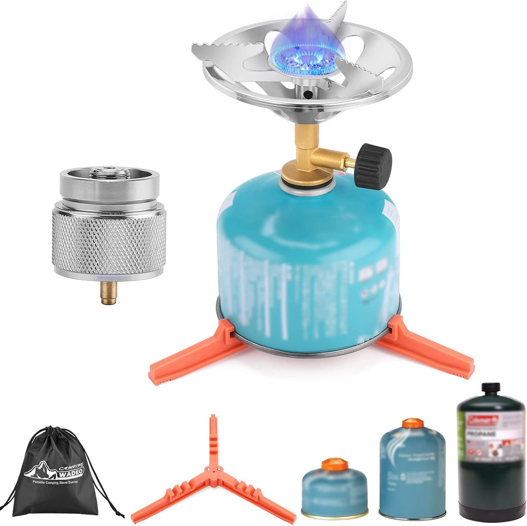 2 in 1 Portable Camping Stove with Carrying Bag I28734