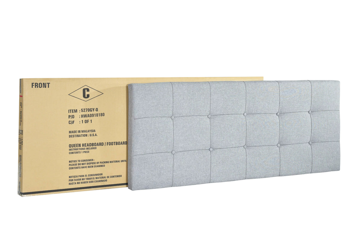 Gray Queen Panel Bed L918204