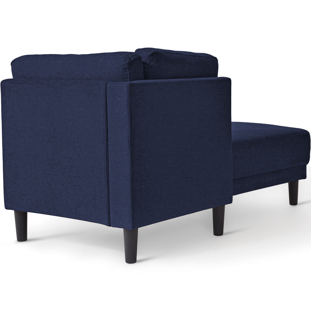 65" Fabric Upholstered Corner Lounge Chair J844059