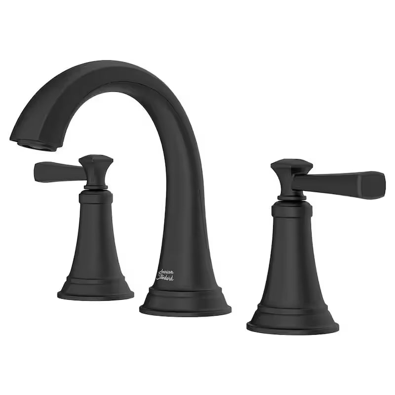 8 in. Widespread 2-Handle Bathroom Faucet in Matte Black Z122386