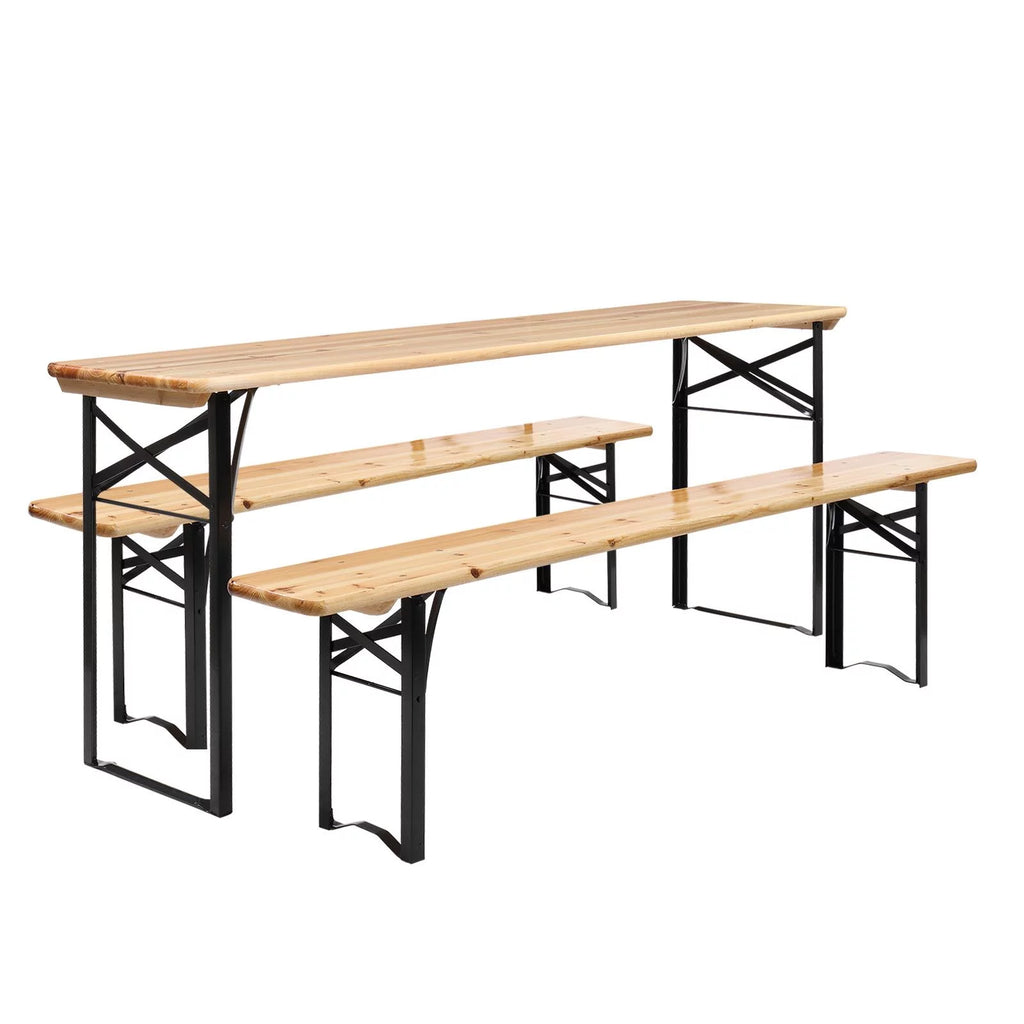 3-Piece Outdoor Folding Picnic Table Bench Set B1320