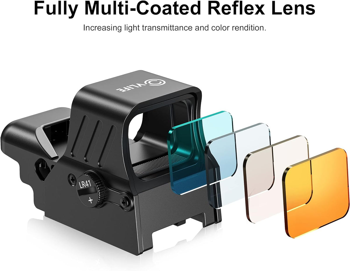 Red Dot Sight with Quick Detach Mount for 20mm Picatinny Rail Pack of 2 B282798