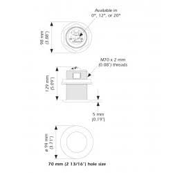 Bronze Thru-Hull Transducer S71290