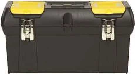 24 In. Metal Latch Tool Box With Tote Tray Z887640