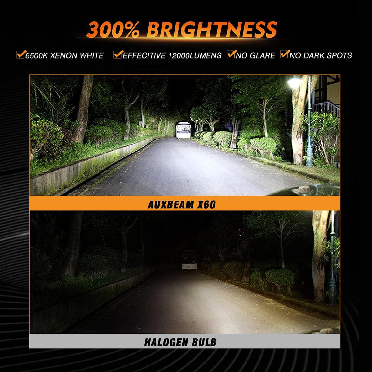 9007 HB5 LED Light Bulbs, 12000 Lumen 6500K Cool White, Pack of 2 C269706