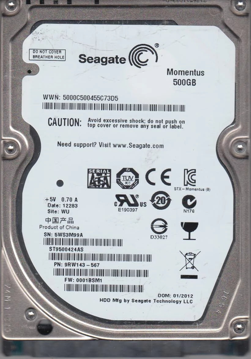 500GB SATA 2.5 Hard Drive P7471