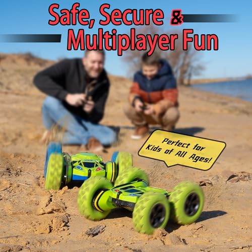 Remote Control Stunt Car with Lights Double-Sided J818