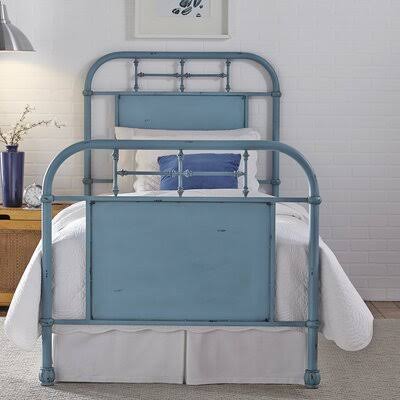 Blue Twin Standard Bed P8101