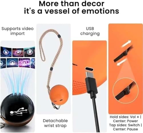 White Crystal Ball Video Player X2182