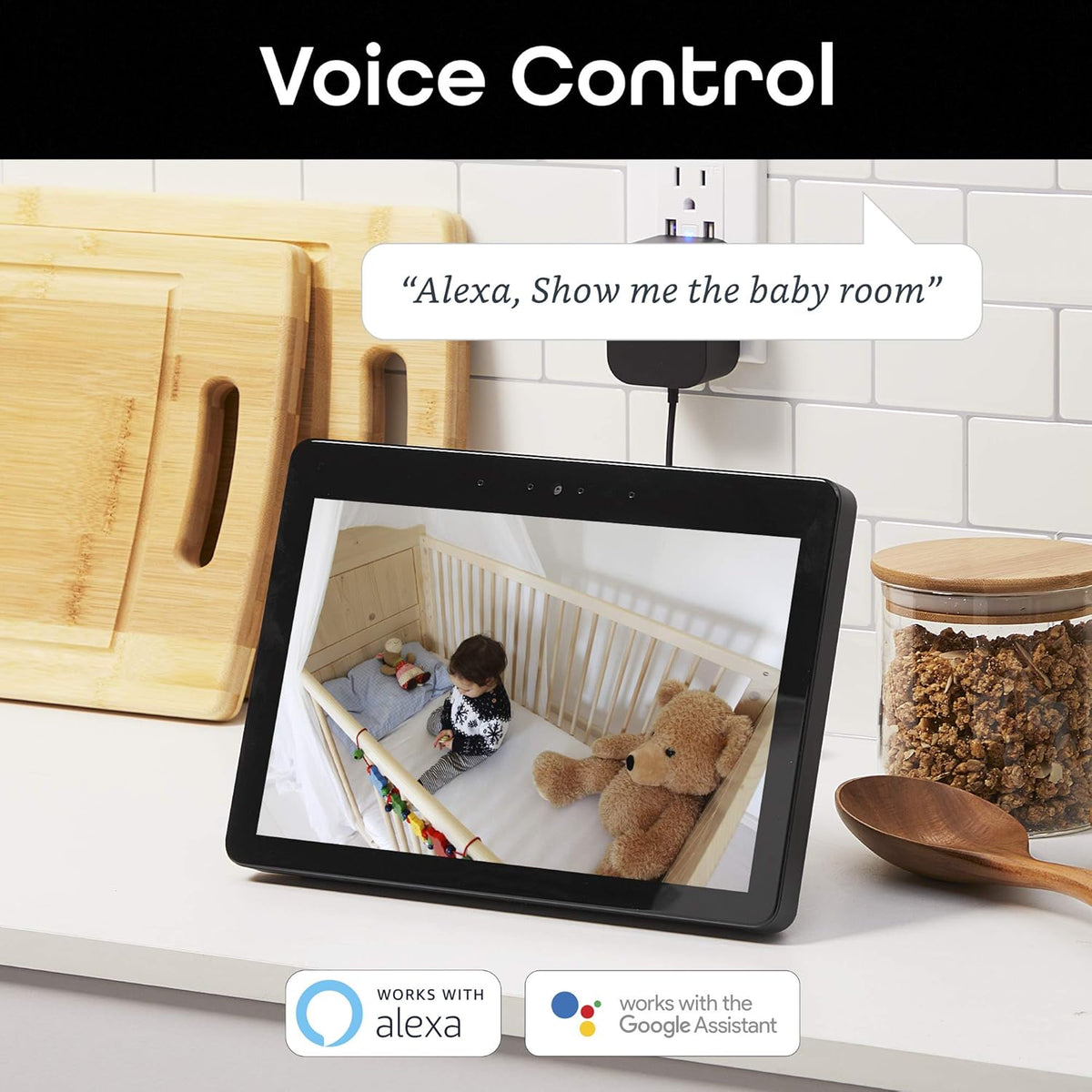 White 1080p Indoor Smart Security Camera 2 Pack V316