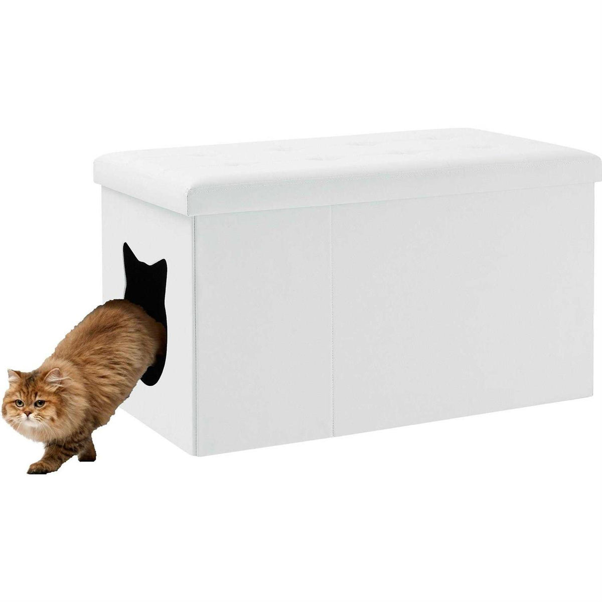 Cat Litter Box Enclosure Bench Ottoman A9905