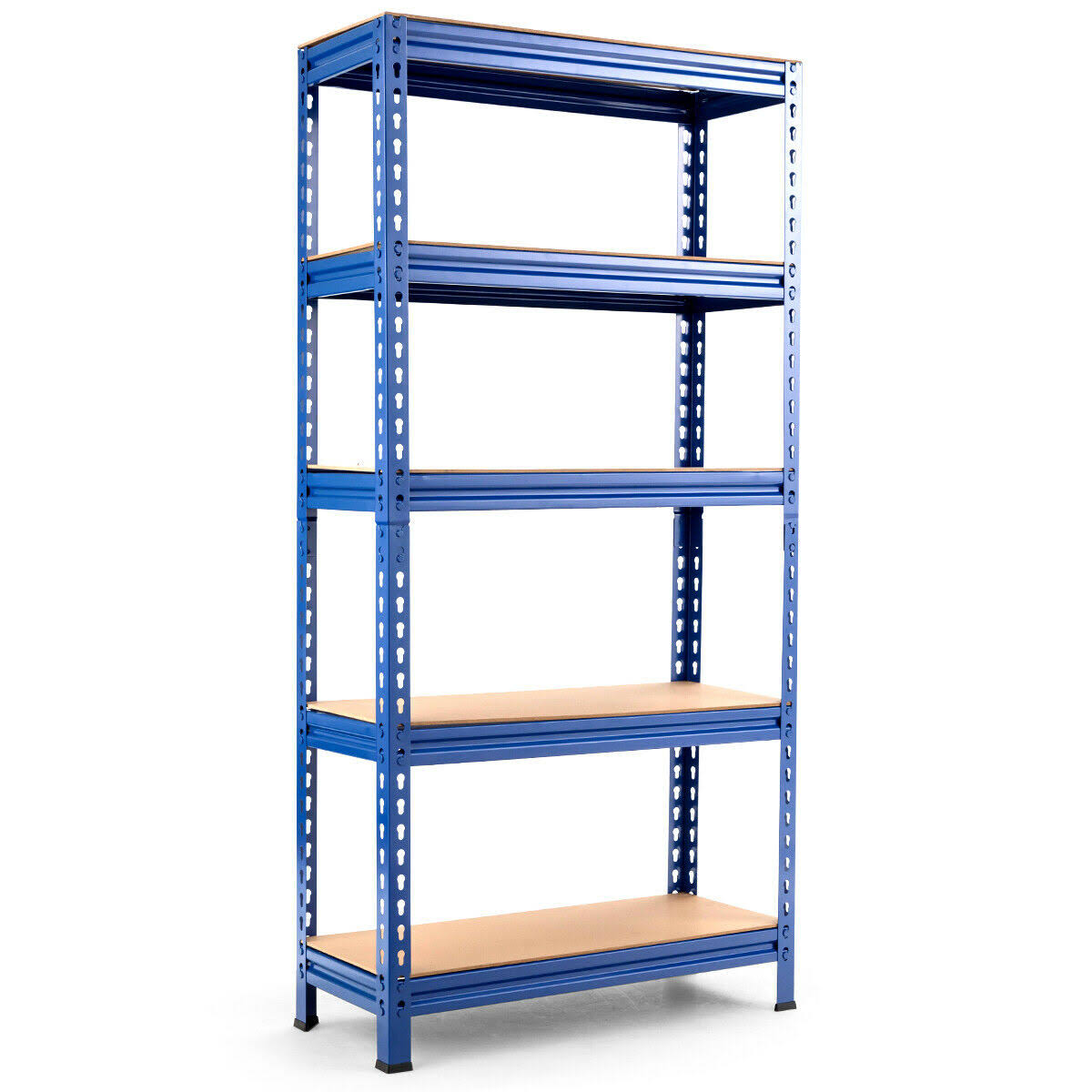 Blue 5-Tier Steel Heavy Duty Storage Shelving Unit V58218