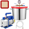 Vacuum Chamber Kit with Pump, 4CFM 1/3HP, 2 Gallon E587723