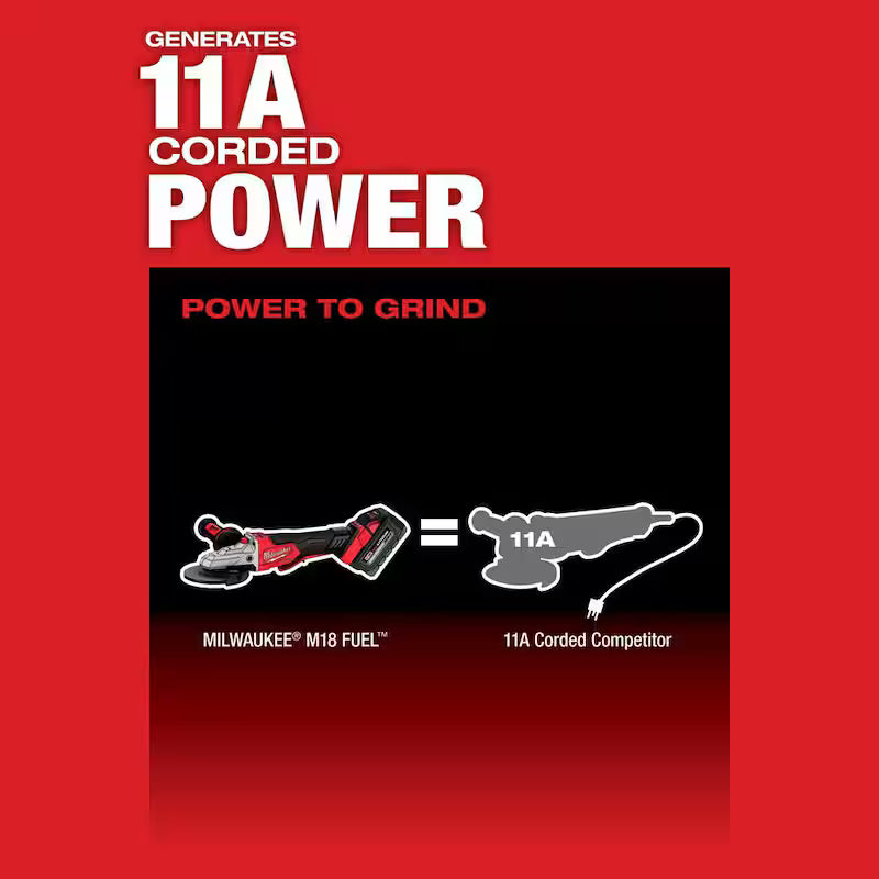 18-Volt Lithium-Ion Brushless Cordless 5 in. Flathead Braking Grinder R5195