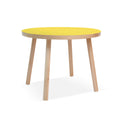 Round Kids Table Maple/Yellow 23.5x22 K129432