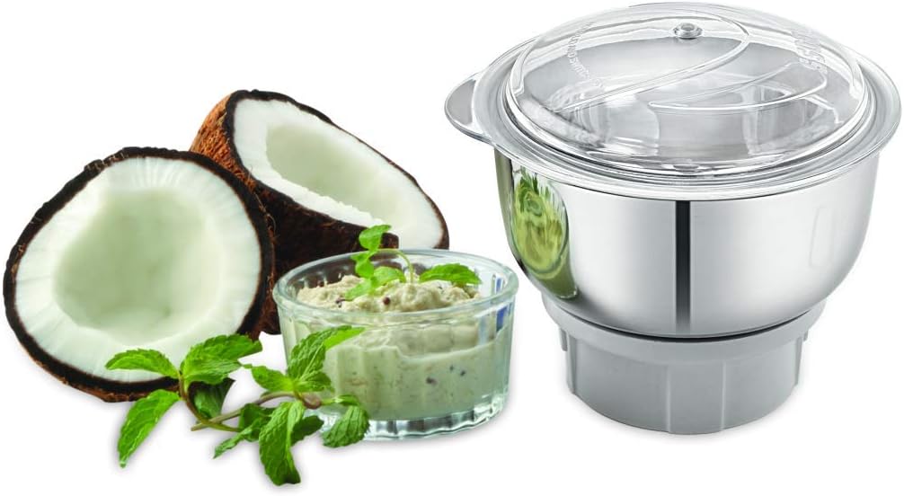 750W Wet & Dry Mixer Grinder with 3 Stainless Steel Jars O90384