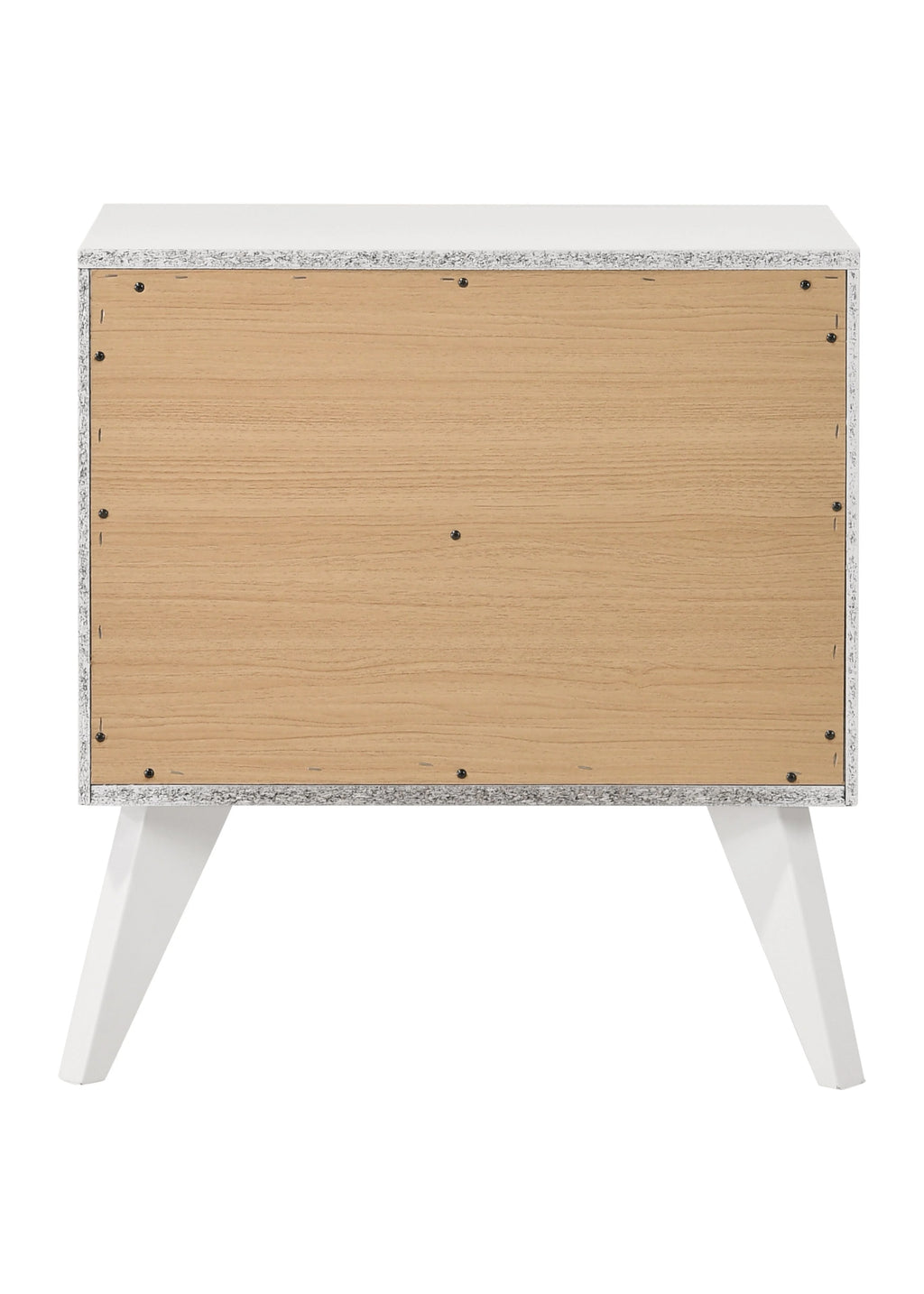 White 2 Drawer Night Stand H420047