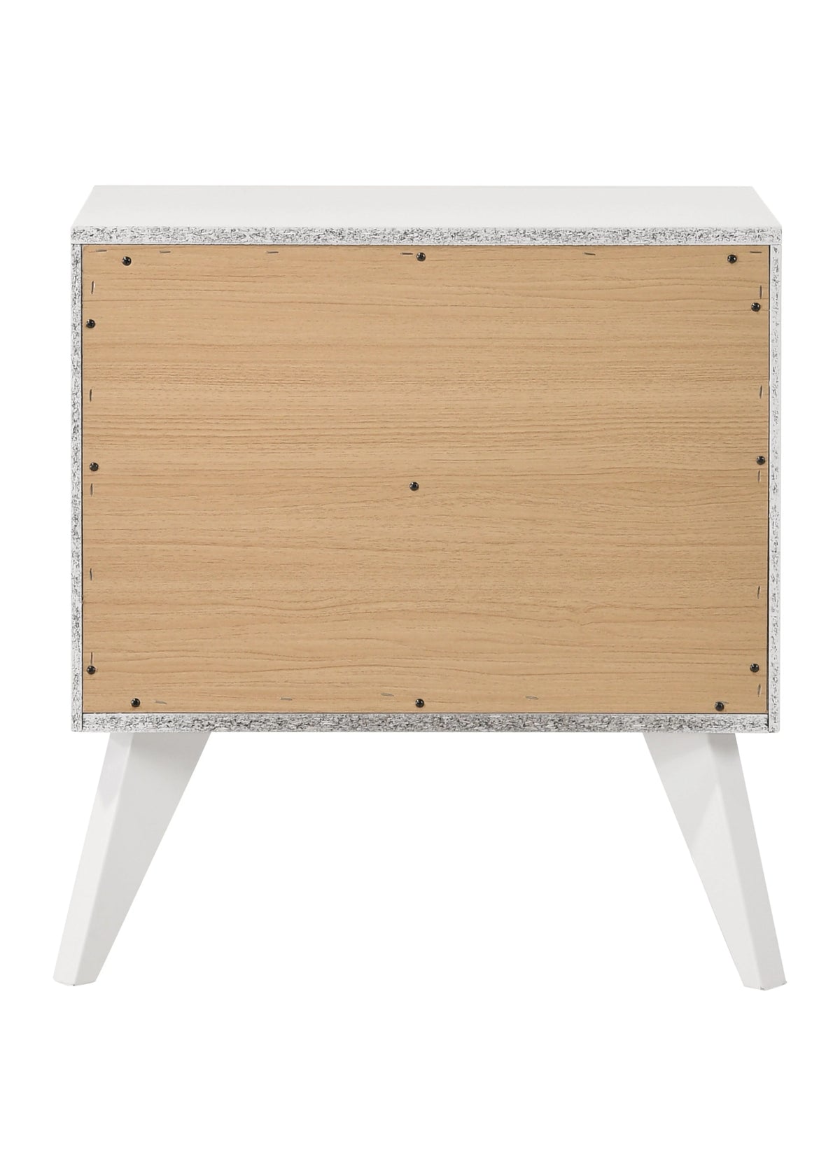 White 2 Drawer Night Stand H420047