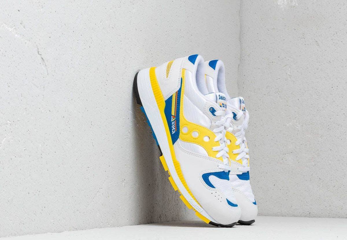 White, Yellow & Blue Saucony Shoes X3018