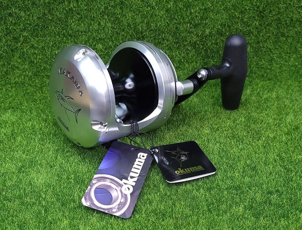 Silver Makaira 2 Speed Lever Drag Reel B218
