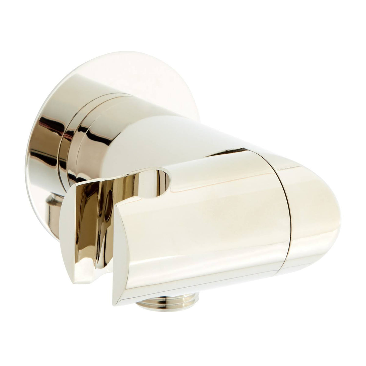 Polished Nickel Swivel Water Supply Elbow and Bracket for Hand Shower J74172