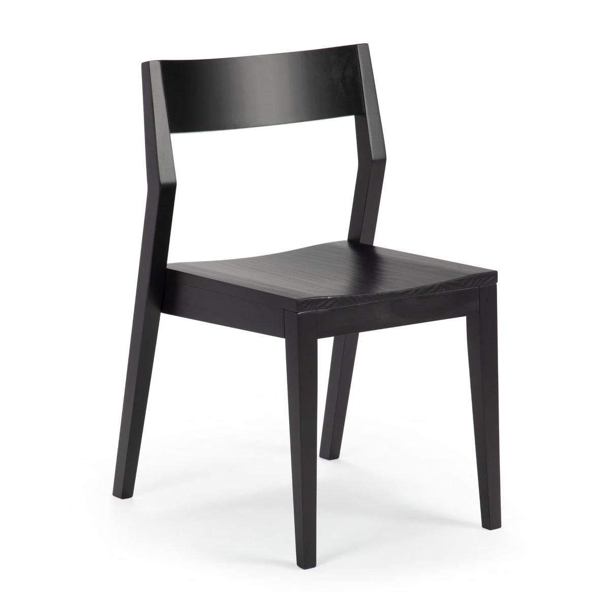 Black Solid Wood Dining Chair S559
