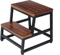 Pack of 2 Dark Walnut Bed Steps with 500lb Load Capacity E8368