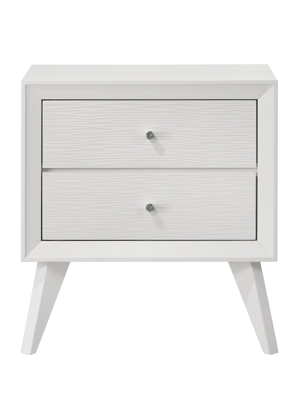 White 2 Drawer Night Stand H420047