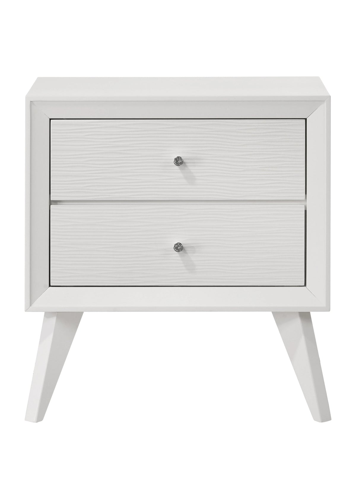 White 2 Drawer Night Stand H420047