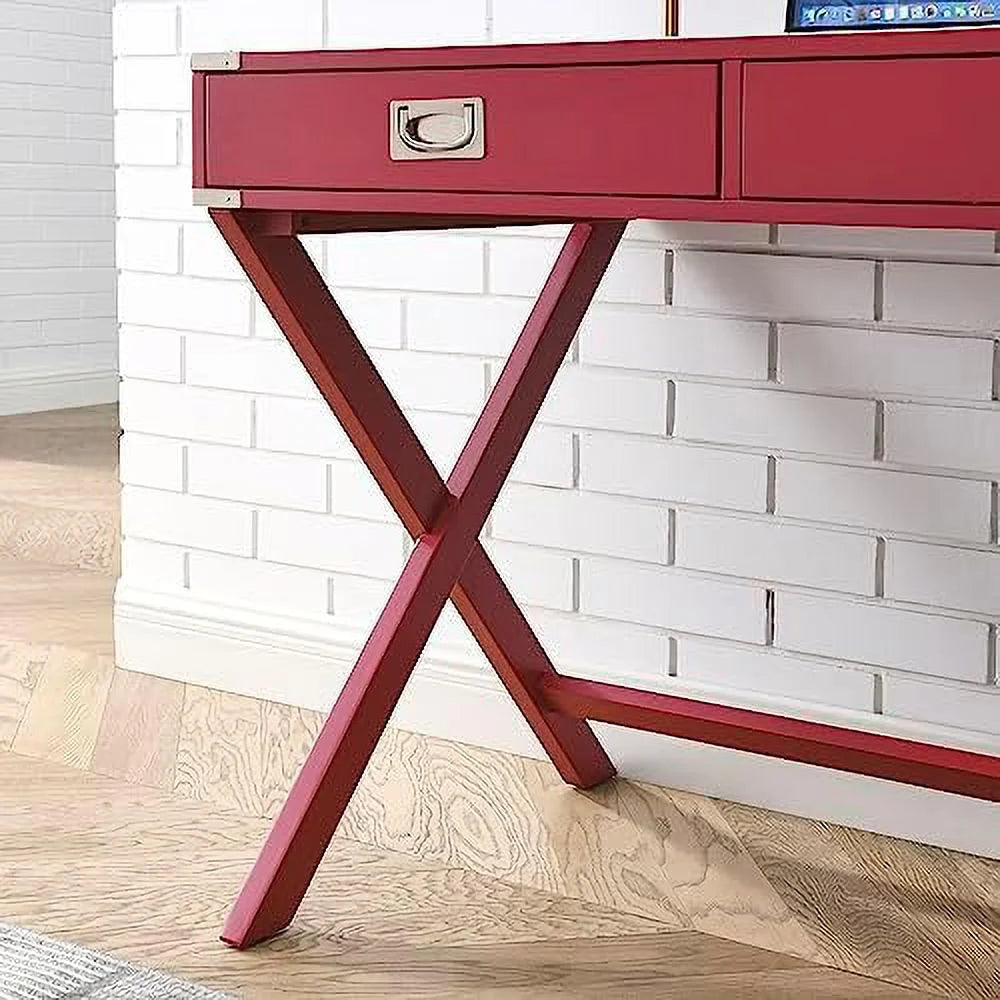 White Computer Desk with Drawers K9056