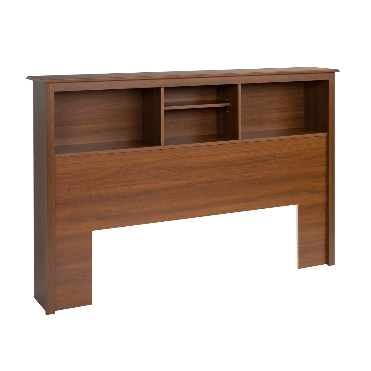 White Full/Queen Bookcase Headboard W554