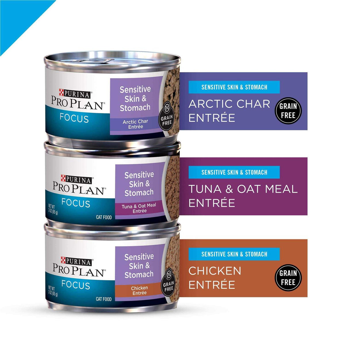 Sensitive Skin and Stomach Wet Cat Food Variety Pack F140