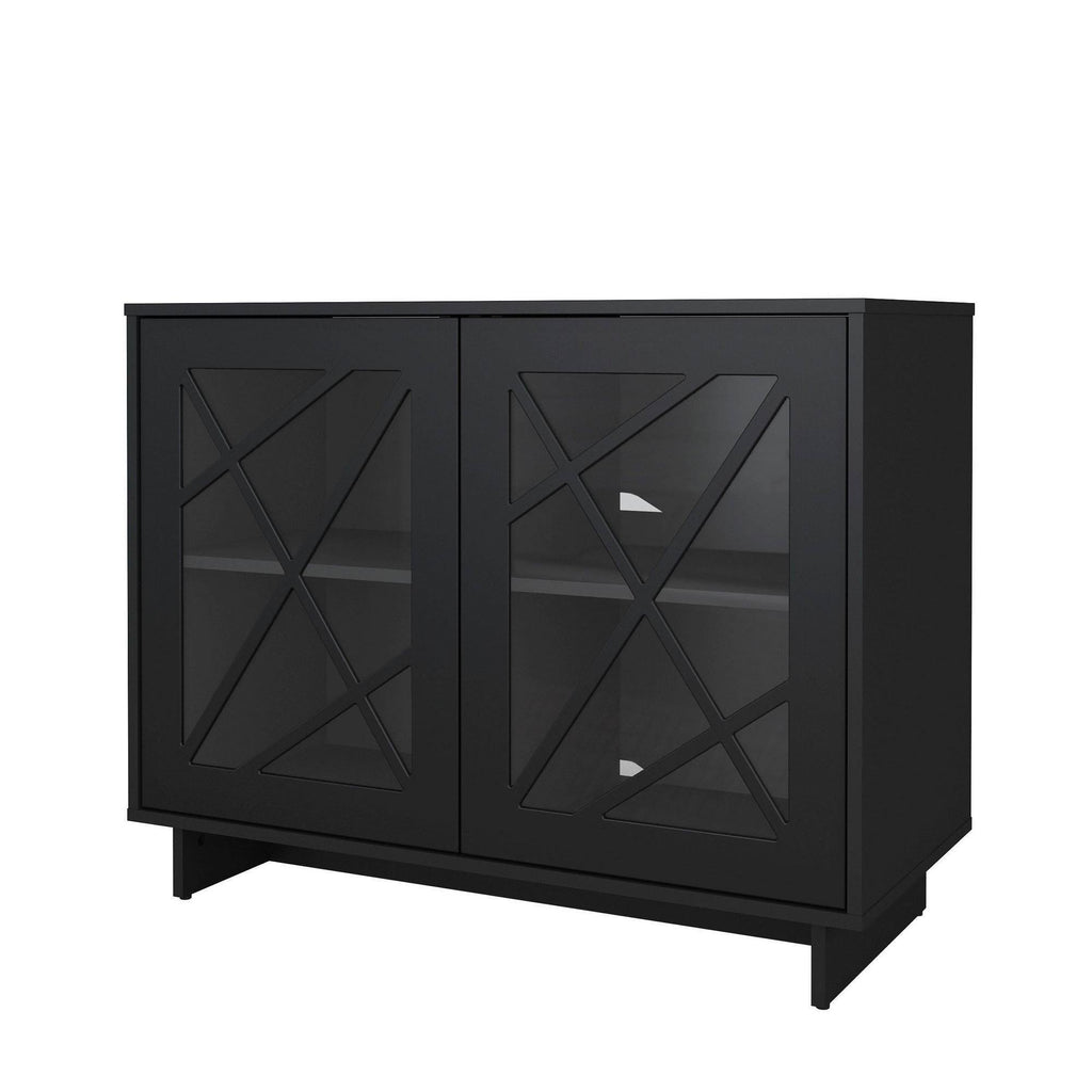 Black 2-Door Storage Cabinet Q8744