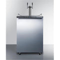 Black Freestanding Beer Dispenser with Stainless Steel Door P262885