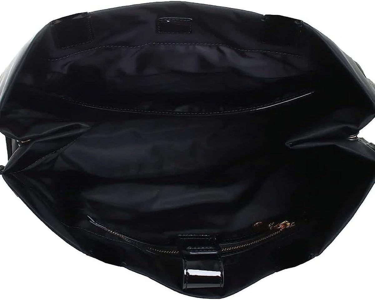 Black Patent Tote Bag U28727