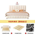 White Leather Storage Bed Z465226