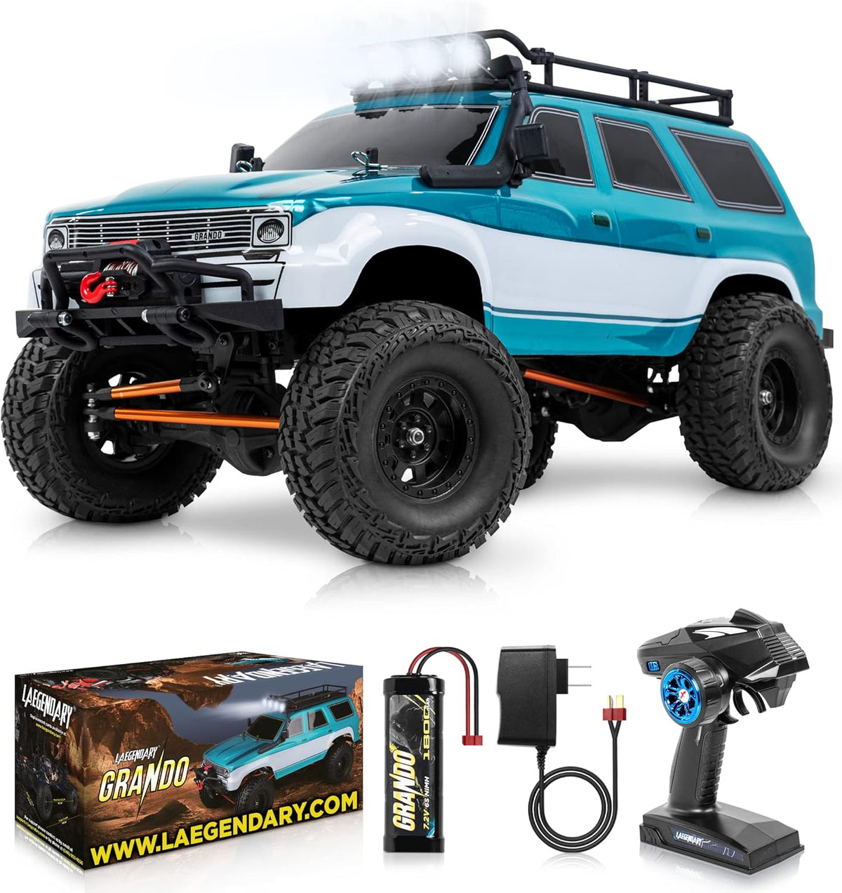 Red Orange 4x4 Offroad Remote Control Truck P753436